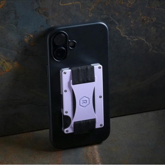 Ridge MagSafe Wallet - Lavender Aluminum Card Holder NIB - Picture 11 of 12